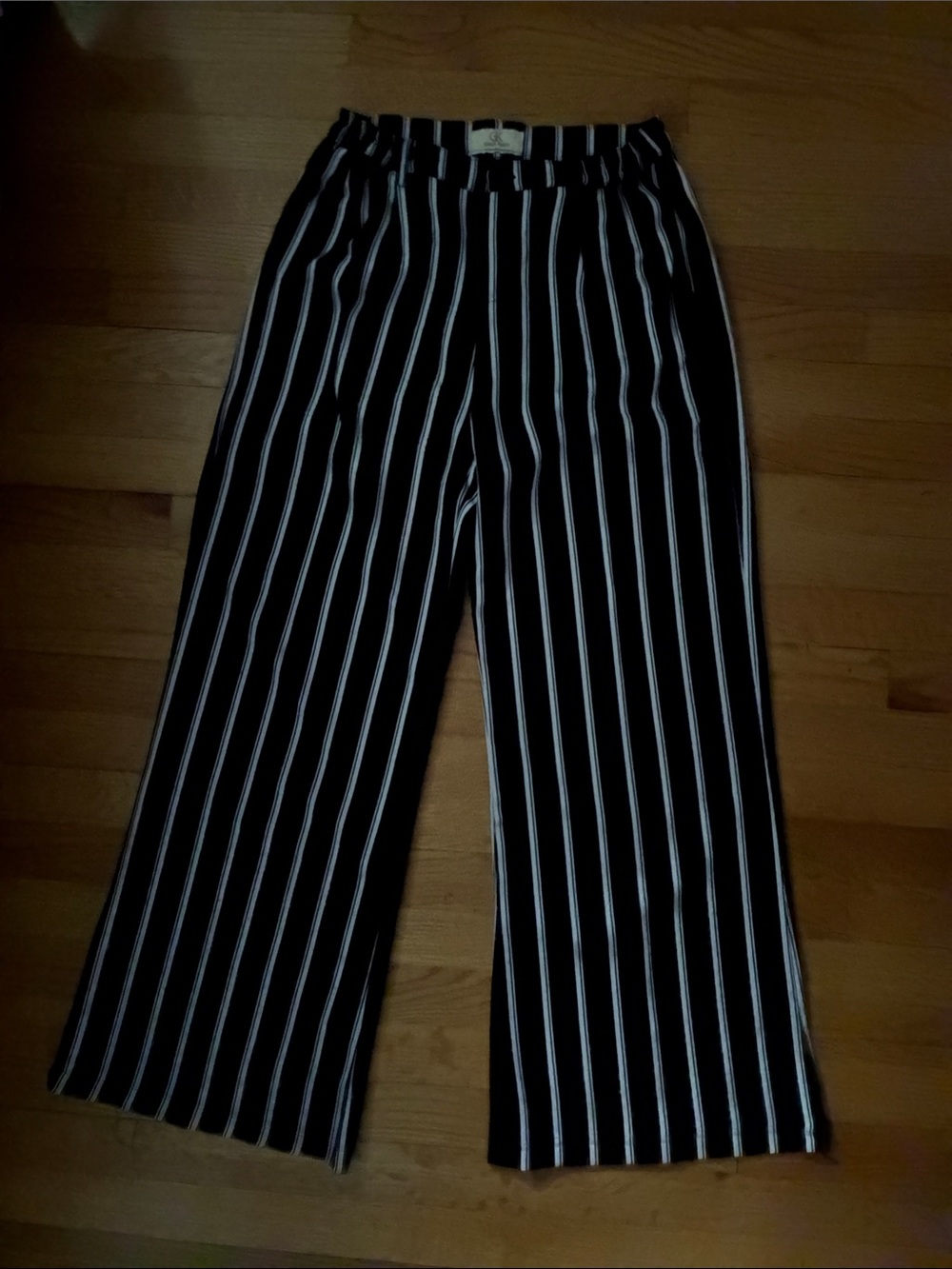 Casually/ Dress Comfy Grace Karin Black and White Vertical Stripe Pants